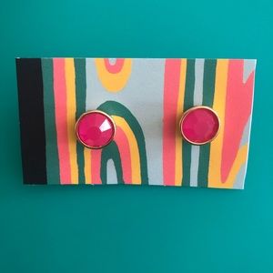 Kate Spade Round Magenta Studs